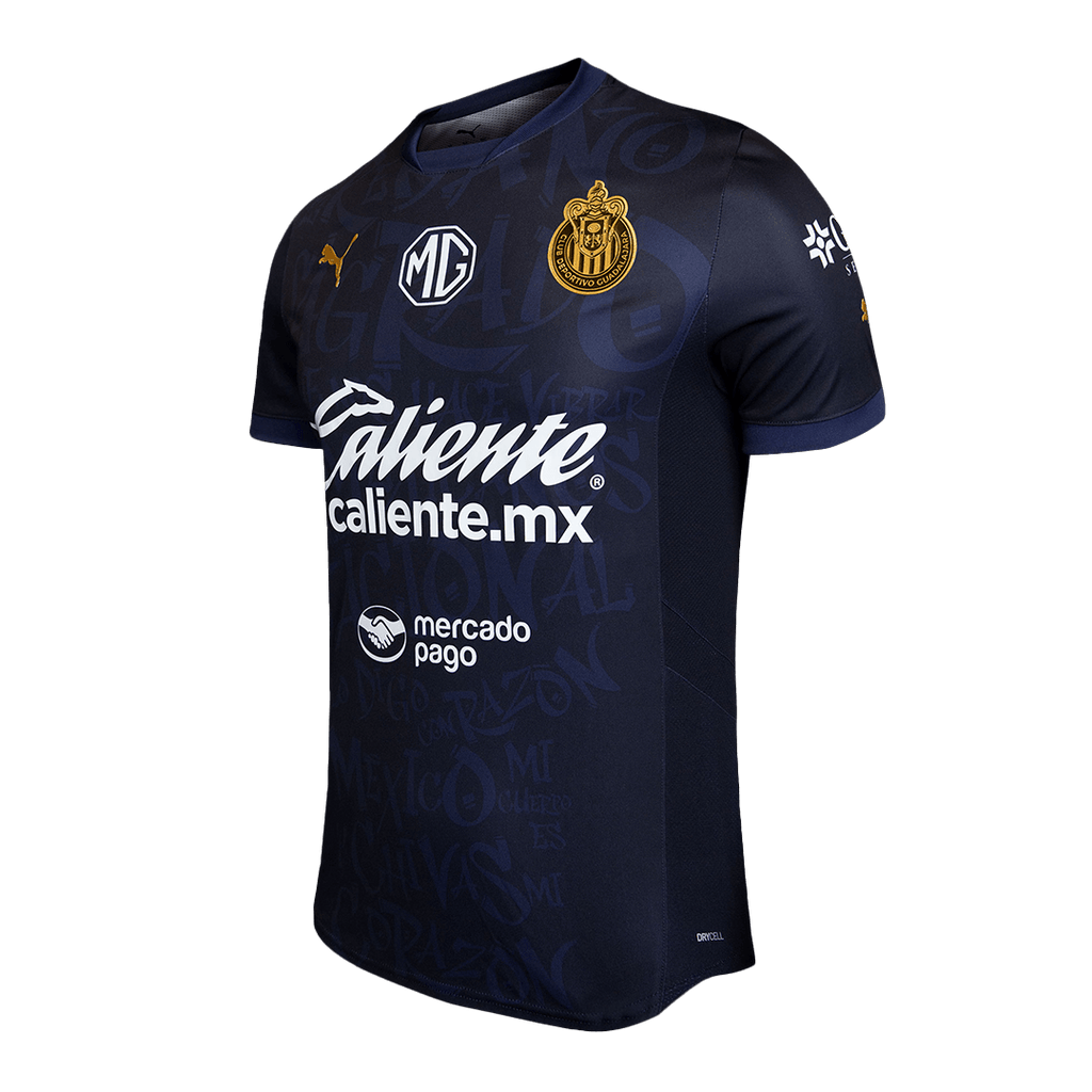 Camiseta de fútbol de visitante de Chivas, auténtica, 2024/25