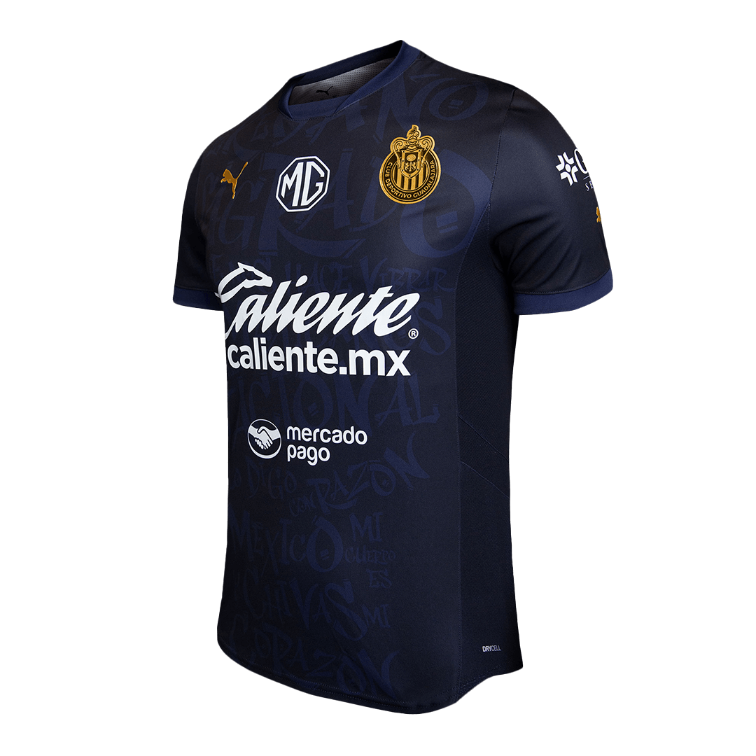 Camiseta de fútbol de visitante de Chivas, auténtica, 2024/25