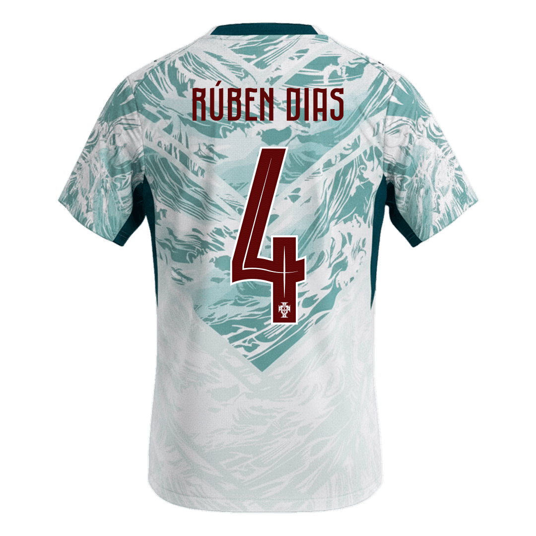 RÚBEN DIAS #4 Portugal Away Soccer Jersey World Cup 2026 White&Green