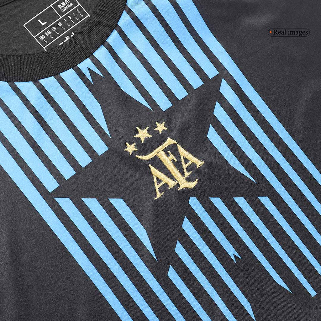 Camiseta de entrenamiento prepartido de Argentina para la Copa América 2024 - Negra