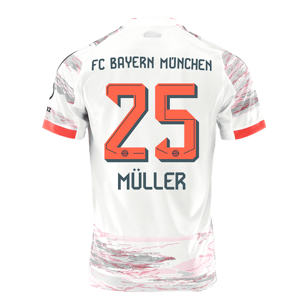 Bayern Munich MÜLLER #25 Away Soccer Jersey 2025/26