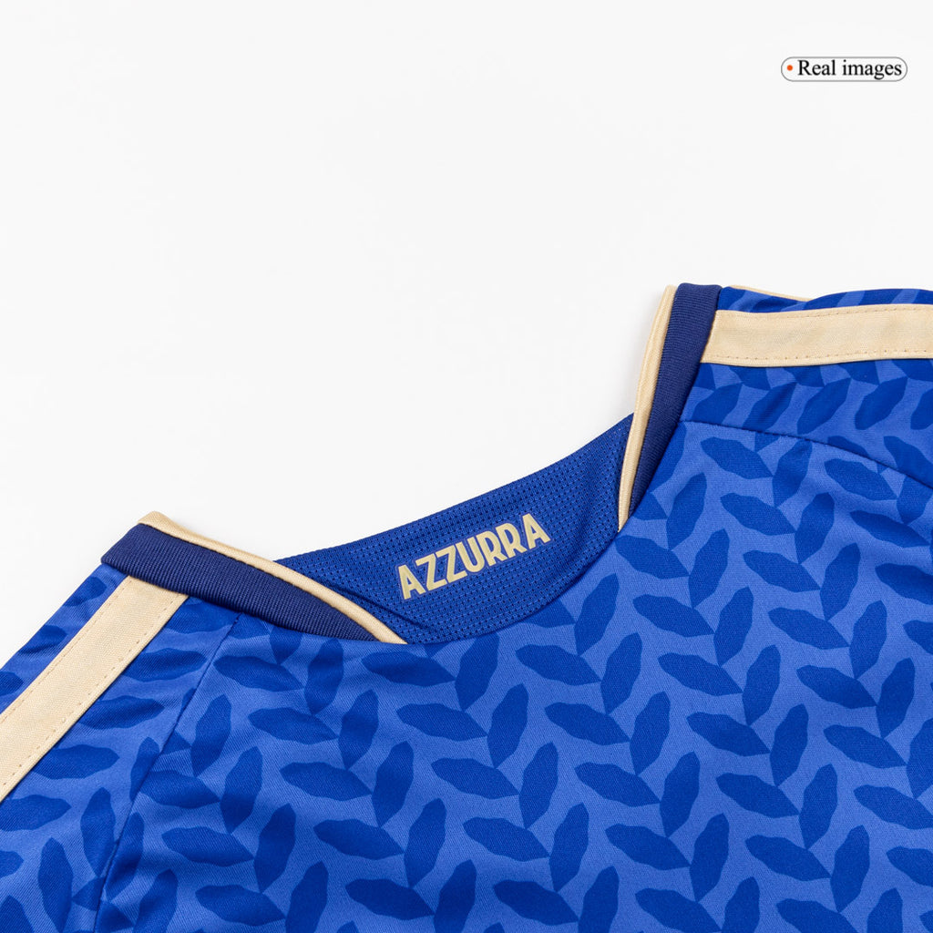 Kid's Italy Home Soccer Jersey Kit(Jersey+Shorts) 25/26 Blue