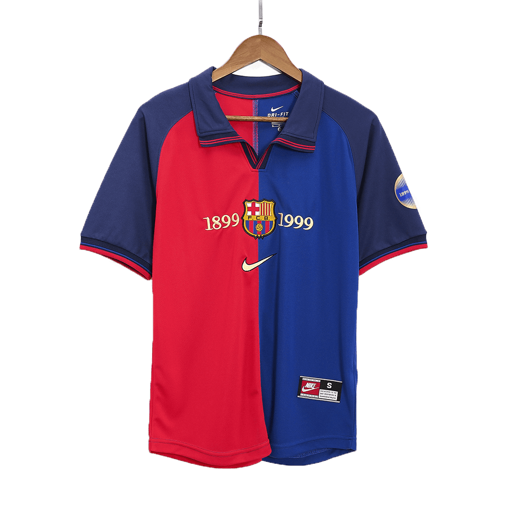 Barcelona GUARDIOLA #4 Home Soccer Jersey Retro 1999/00 - 100th Anniversary