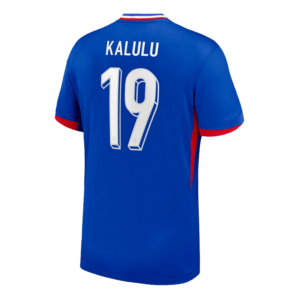 KALULU #19 Maillot France Euro Domicile 2024 Bleu 