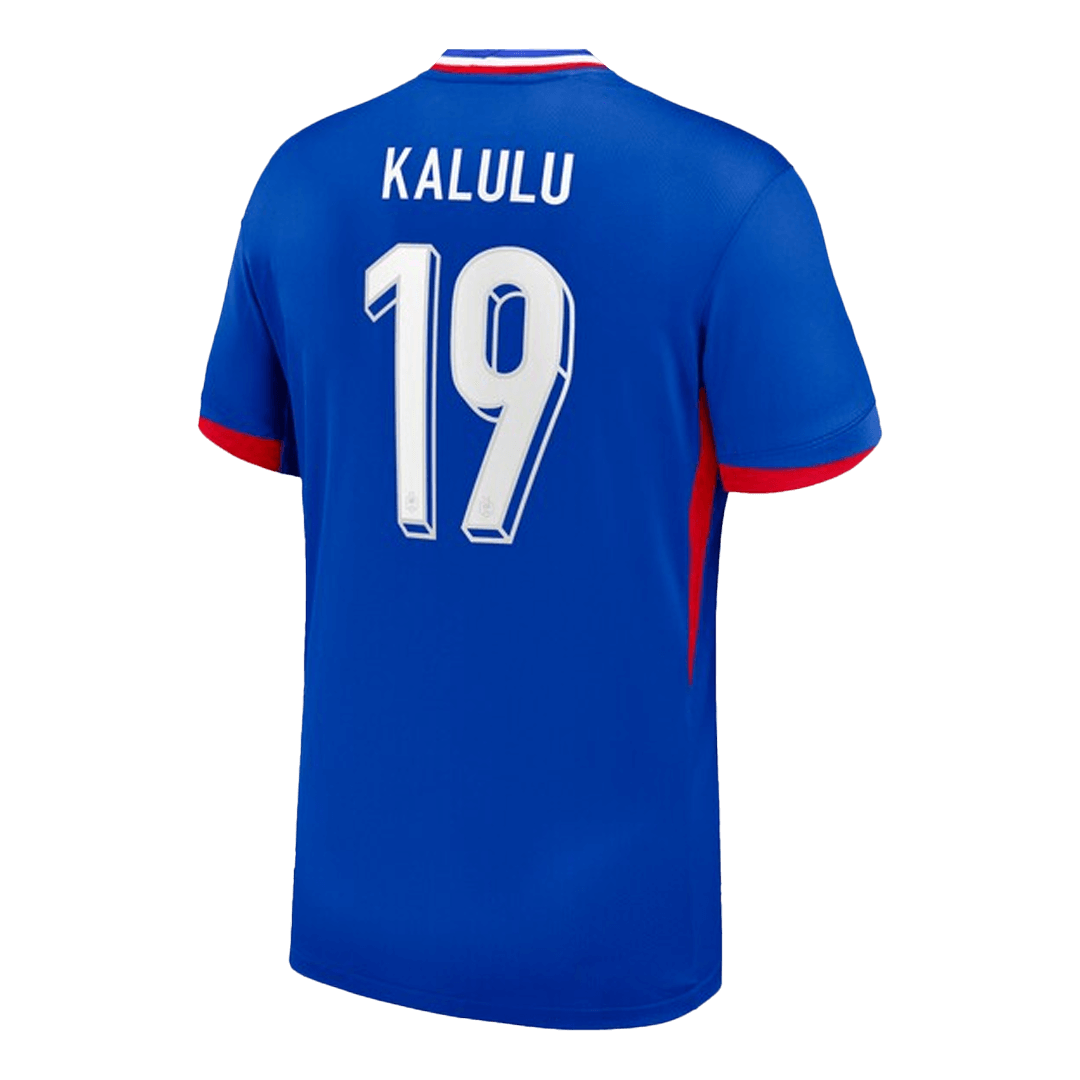 KALULU #19 Maillot France Euro Domicile 2024 Bleu 