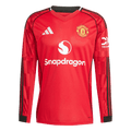 Manchester United Long Sleeve Home Soccer Jersey 2025/26 - Football Shirt | SmartJerseys | Official Quality