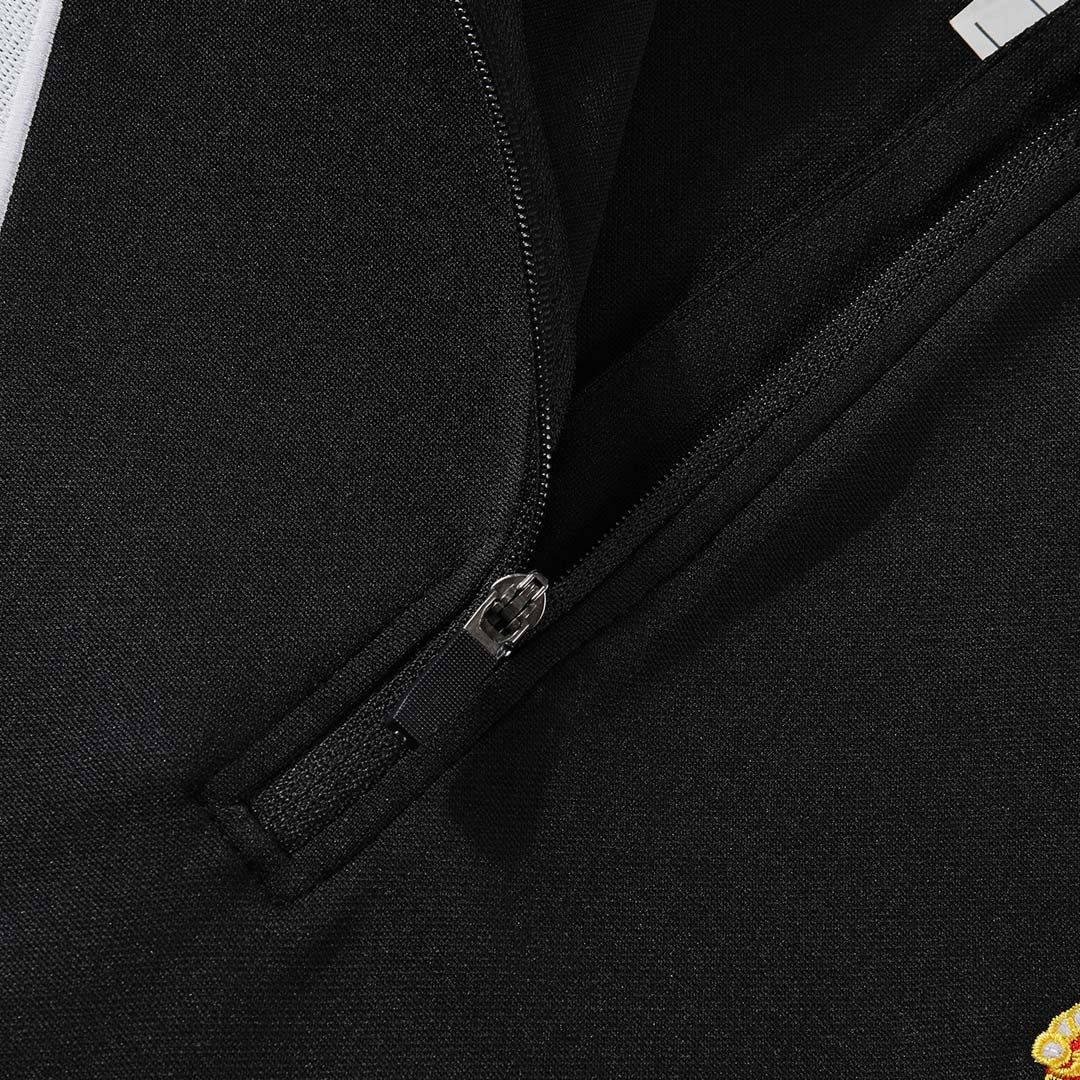 Sudadera con cremallera del Real Madrid para niño (camiseta y pantalón) talla 25/26, color negro