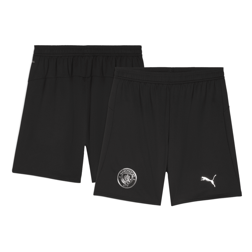 Manchester City Away Soccer Jersey Kit(Jersey+Shorts) 2025/26 Black