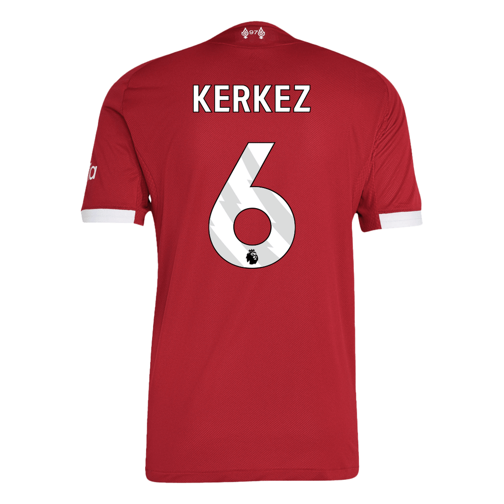 Liverpool KERKEZ #6 Home Soccer Jersey Authentic 2025/26