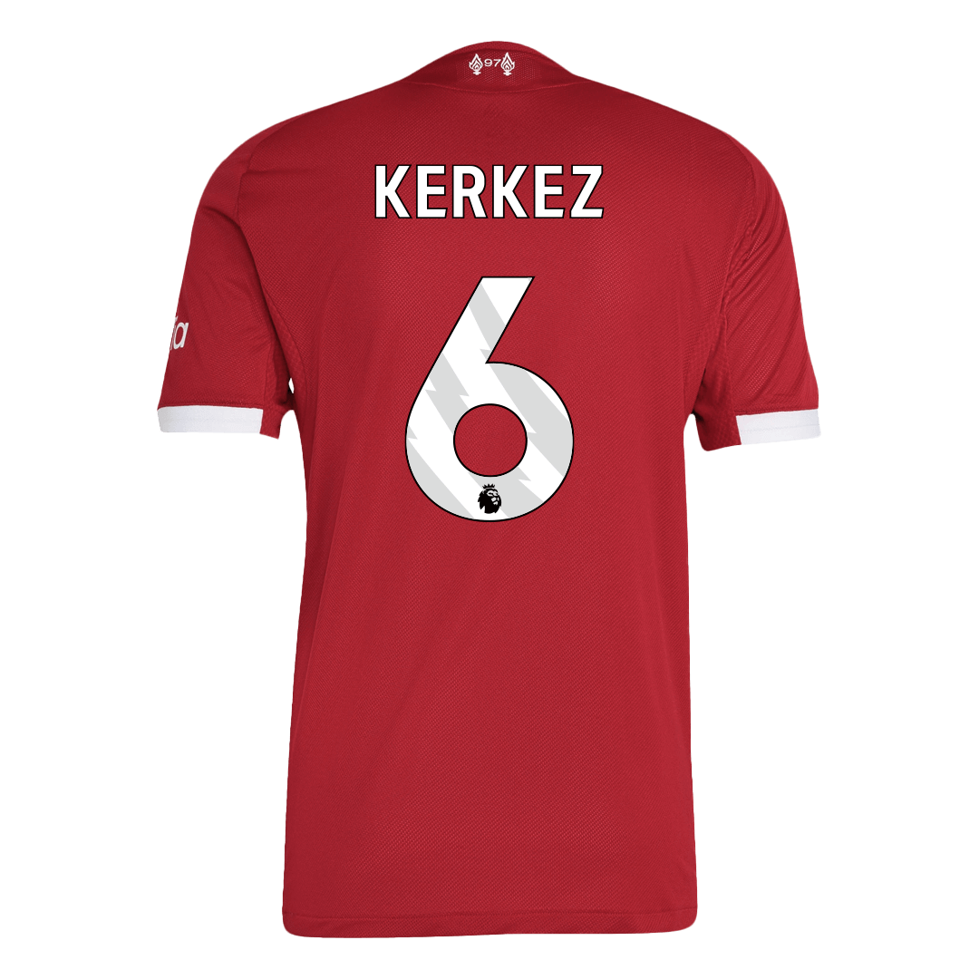 Liverpool KERKEZ #6 Home Soccer Jersey Authentic 2025/26