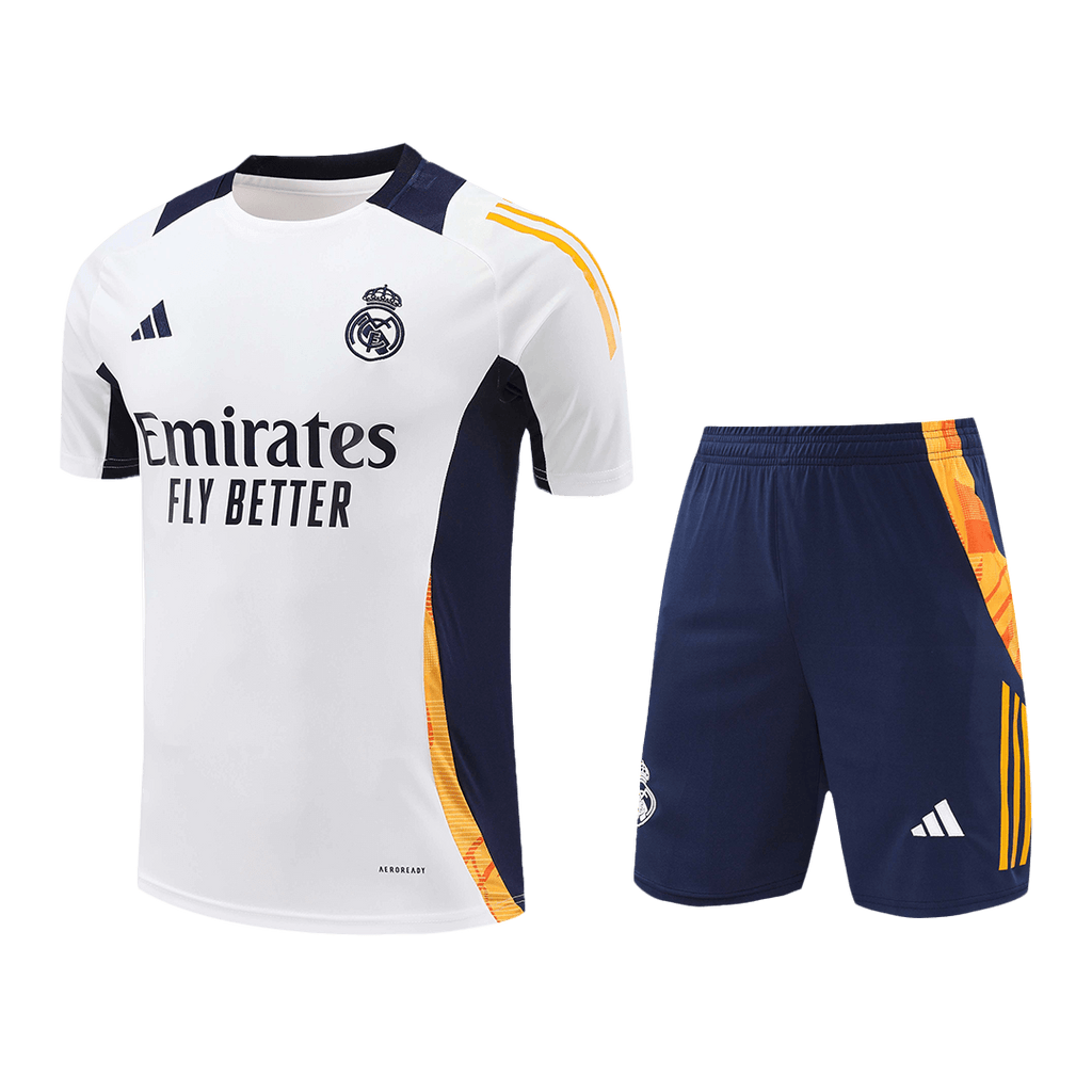 Real Madrid Pre-Match Training Soccer Jersey Kit 2024/25 (Jersey+Shorts)