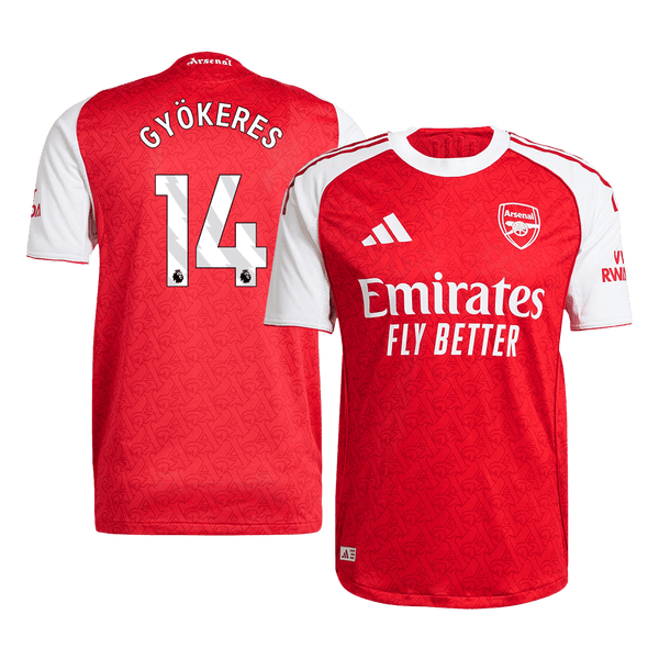 Arsenal GYÖKERES #14 Home Soccer Jersey Authentic 2025/26 - Football Shirt | SmartJerseys | Official Quality