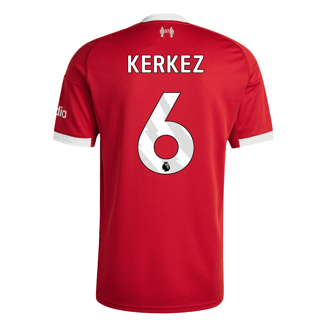 Liverpool KERKEZ #6 Home Soccer Jersey 2025/26