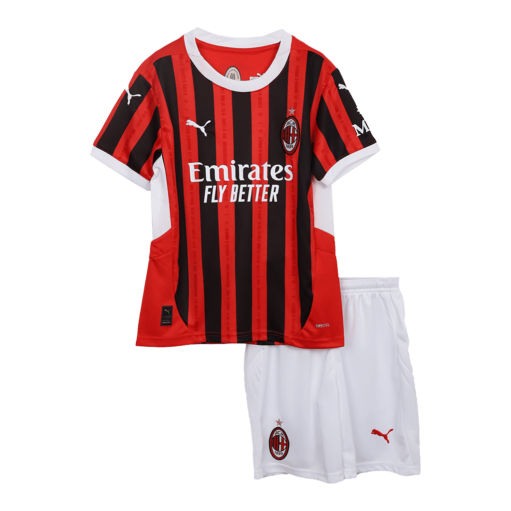 AC Milan Home Jersey Kit 2024/25 Kids(Jersey+Shorts)