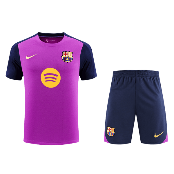 Barcelona Pre-Match Training Soccer Jersey Kit 2025/26 (Jersey+Shorts) - Football Shirt | SmartJerseys | Official Quality