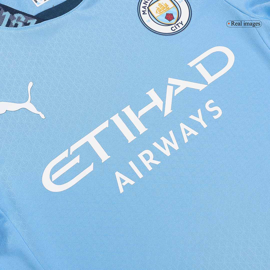 Manchester City DE BRUYNE #17 Home Jersey Authentic 2024/25 - UCL Edition