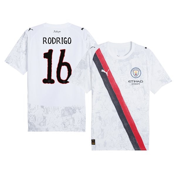 Manchester City RODRIGO #16 Soccer Jersey 2025/26 - Football Shirt | SmartJerseys | Official Quality