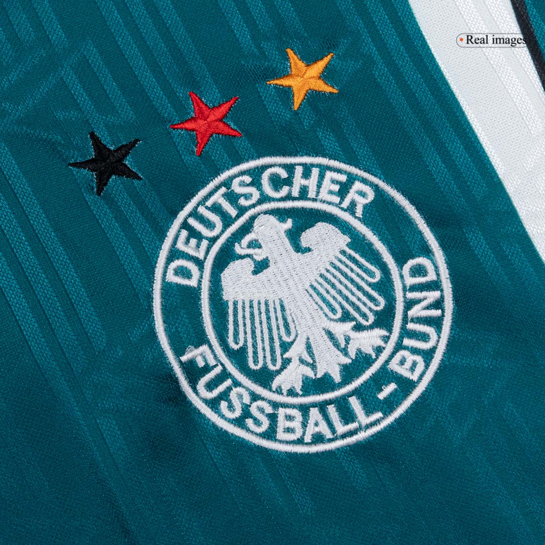 Camiseta retro de fútbol de visitante de Alemania 1996/97