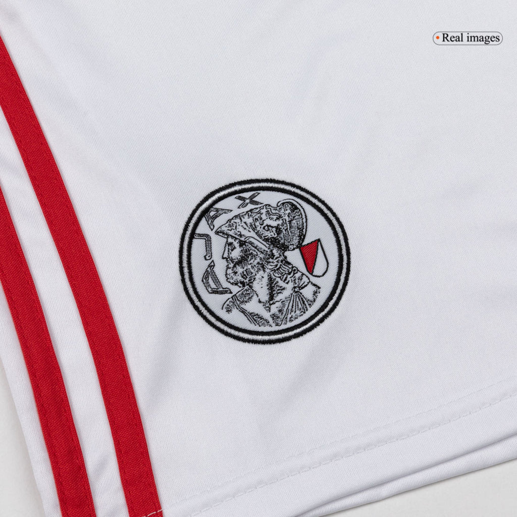 Ensemble de football domicile Ajax pour enfant (maillot + short) 25/26 Blanc et rouge