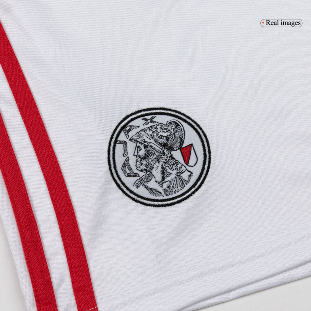 Ensemble de football domicile Ajax pour enfant (maillot + short) 25/26 Blanc et rouge