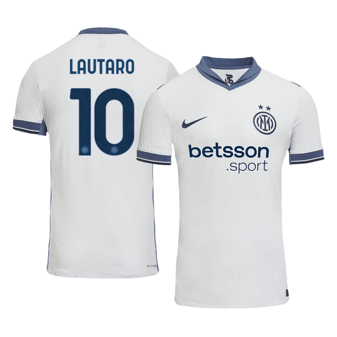 Inter Milan LAUTARO #10 Away Soccer Jersey Authentic 2024/25 - Football Shirt | SmartJerseys | Official Quality