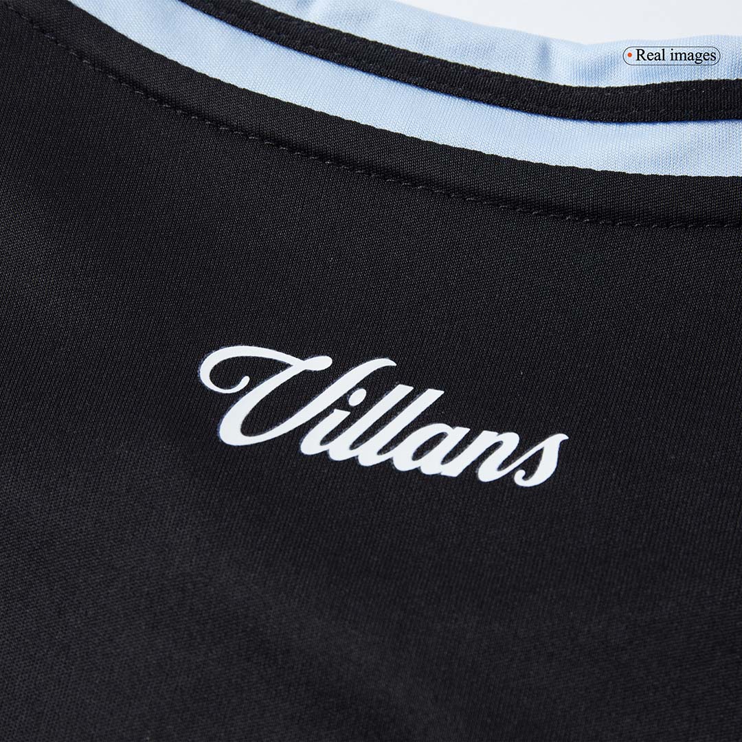 Camiseta de fútbol visitante del Aston Villa 25/26 negra