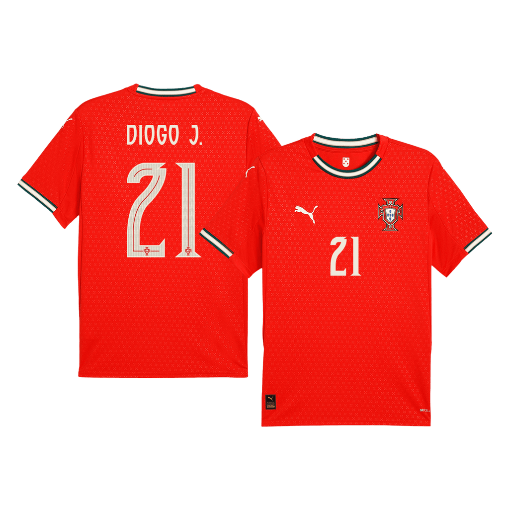 Portugal DIOGO J. #21 Home Soccer Jersey 2025 - Football Shirt | SmartJerseys | Official Quality