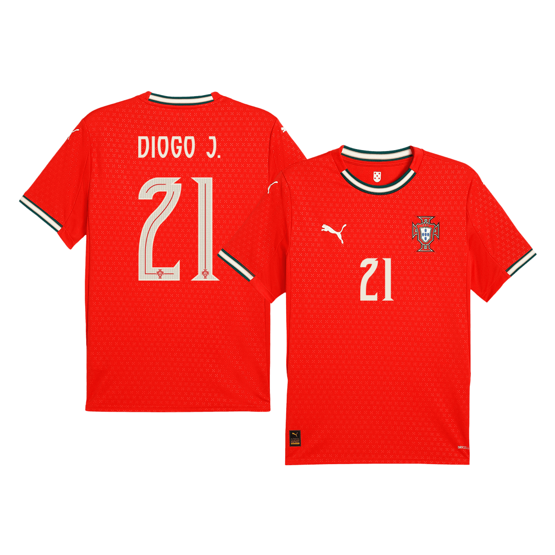 Portugal DIOGO J. #21 Home Soccer Jersey 2025 - Football Shirt | SmartJerseys | Official Quality
