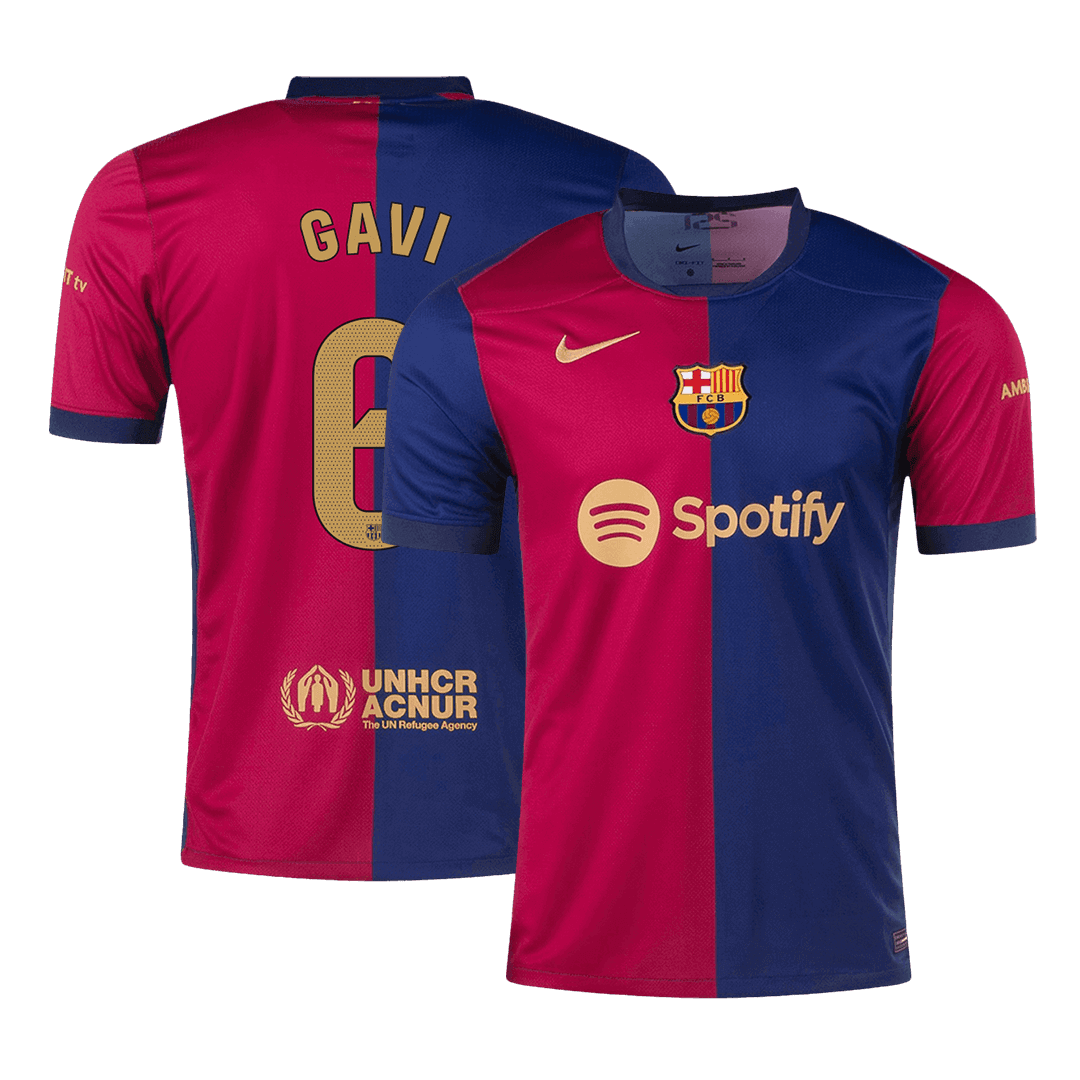 Barcelona GAVI #6 Home Jersey 2024/25 - Football Shirt | SmartJerseys | Official Quality