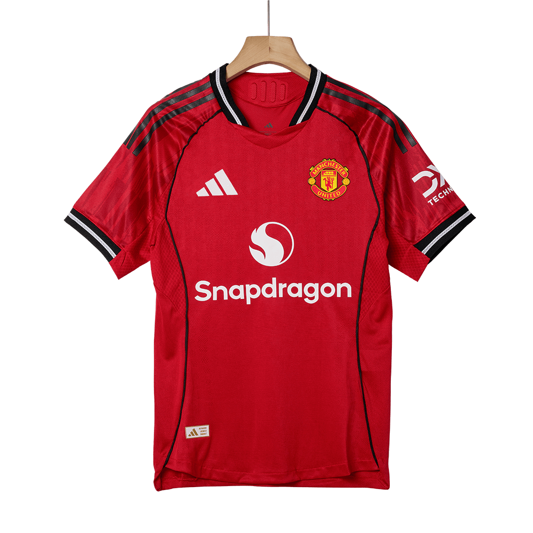 Authentic Manchester United Home Soccer Jersey 2025/26 Red