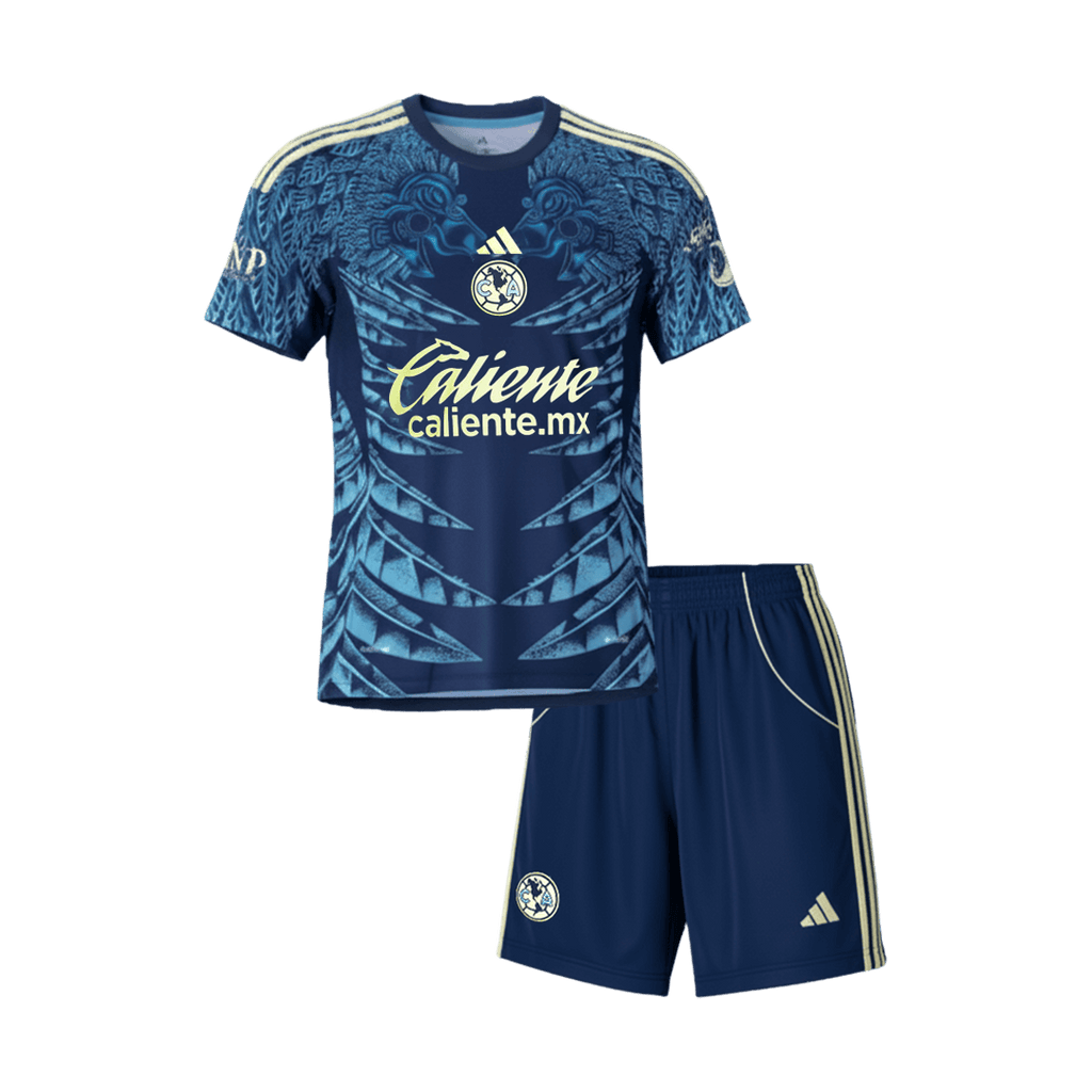 Kid's Club America Away Soccer Jersey Kit(Jersey+Shorts) 25/26 Navy - Football Shirt | SmartJerseys | Official Quality