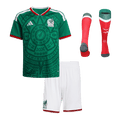 Kid's Mexico Home Soccer Jersey Kit(Jersey+Shorts+Socks) 25/26 Green - Football Shirt | SmartJerseys | Official Quality