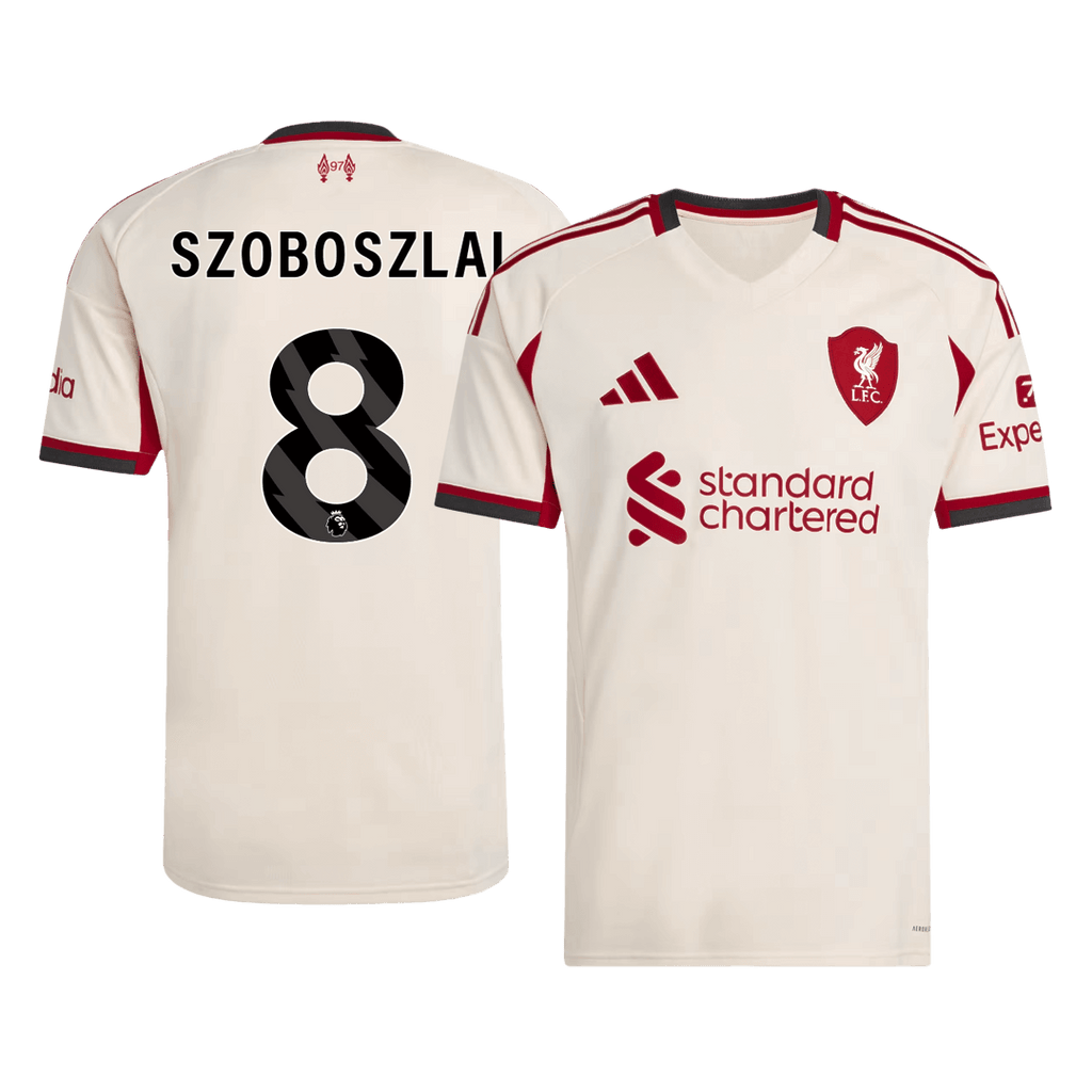2025/26 Liverpool SZOBOSZLAI #8 Away Soccer Jersey - Football Shirt | SmartJerseys | Official Quality