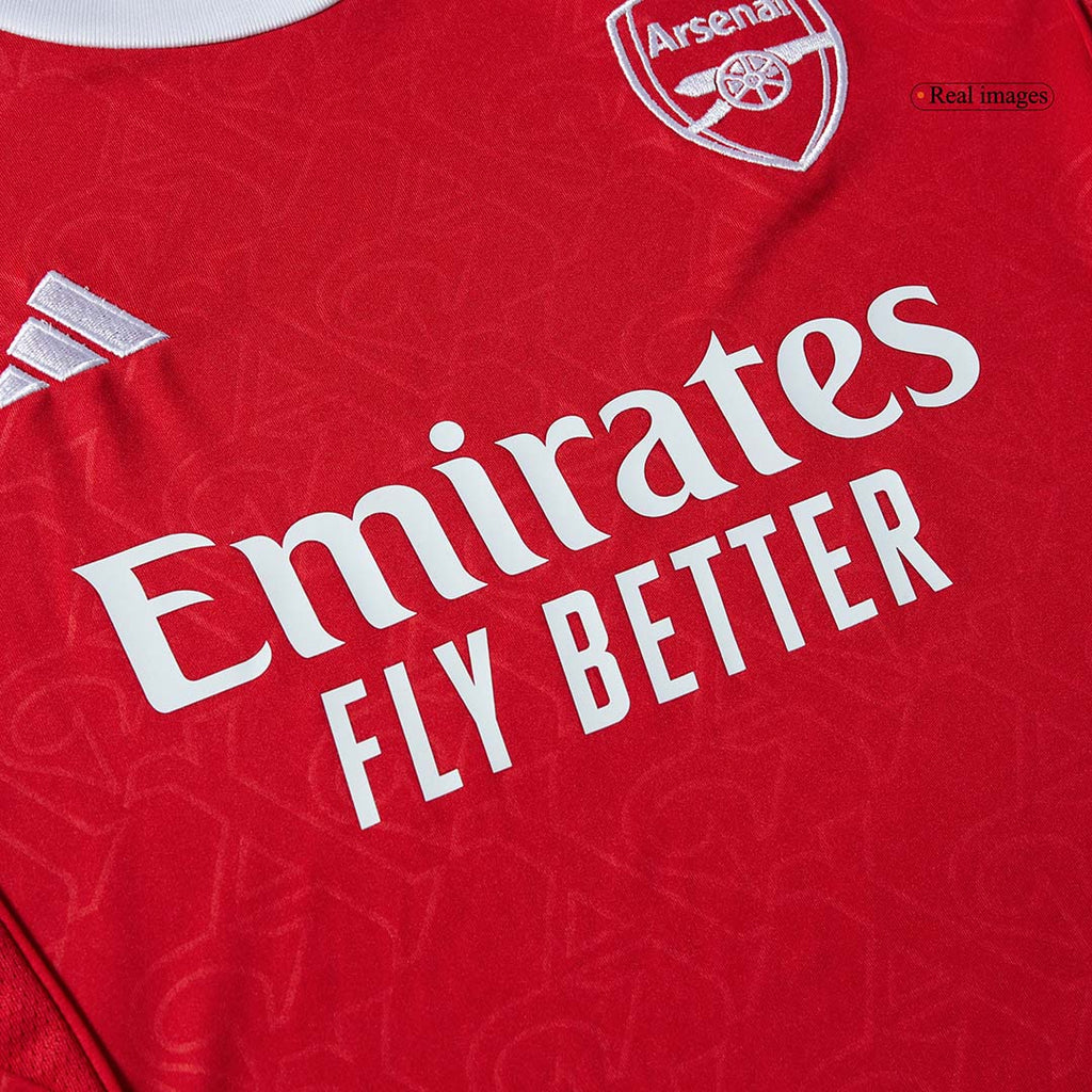 Kid's Arsenal Home Soccer Jersey Kit(Jersey+Shorts) 2025/26 Red