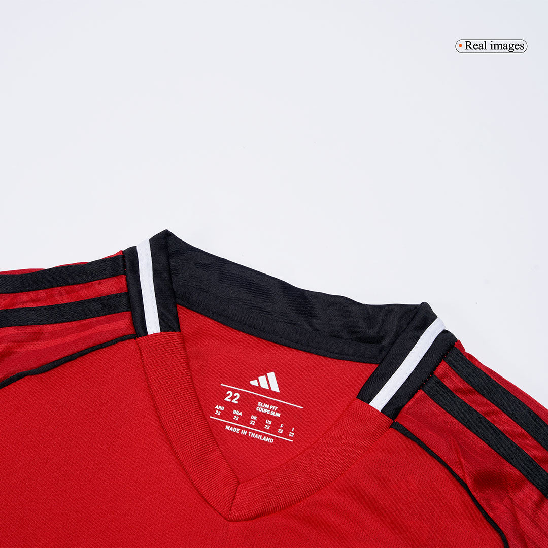 Kid's Manchester United Home Soccer Jersey Kit(Jersey+Shorts+Socks) 2025/26 Red