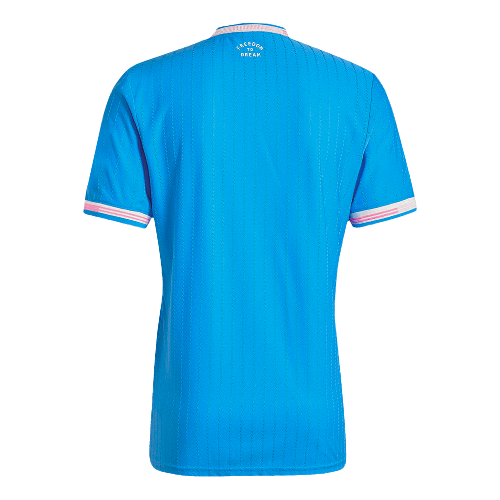 Camiseta de fútbol de visitante auténtica del Inter Miami 2025, azul