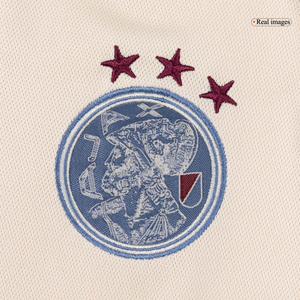 Camiseta de fútbol visitante del Ajax para niños, 25/26, color blanco