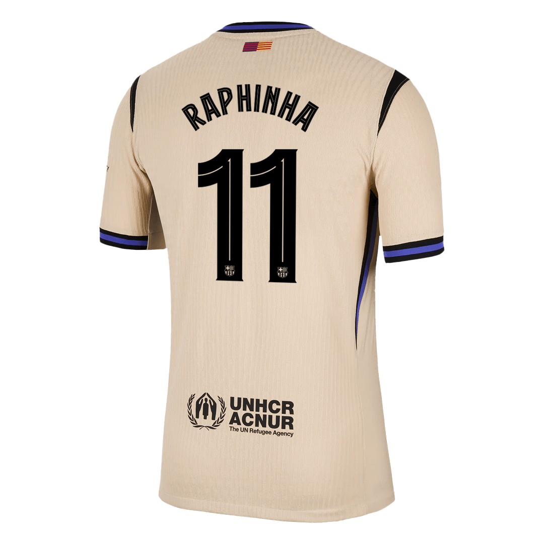 Camiseta de visitante del Barcelona Raphinha #11 auténtica 2025/26 - Edición UCL