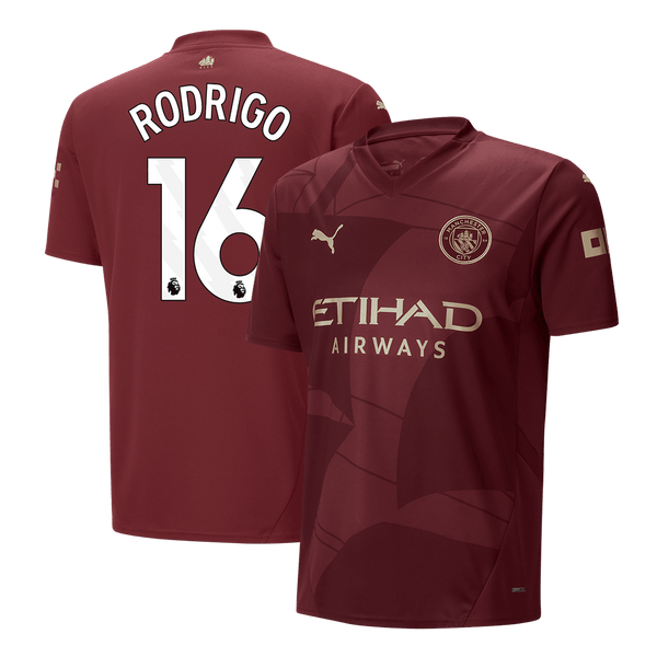 Manchester City RODRIGO #16 Third Away Soccer Jersey 2024/25 - Football Shirt | SmartJerseys | Official Quality