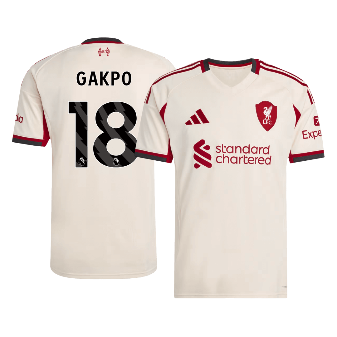 Liverpool GAKPO #18 Away Soccer Jersey 2025/26 - Football Shirt | SmartJerseys | Official Quality