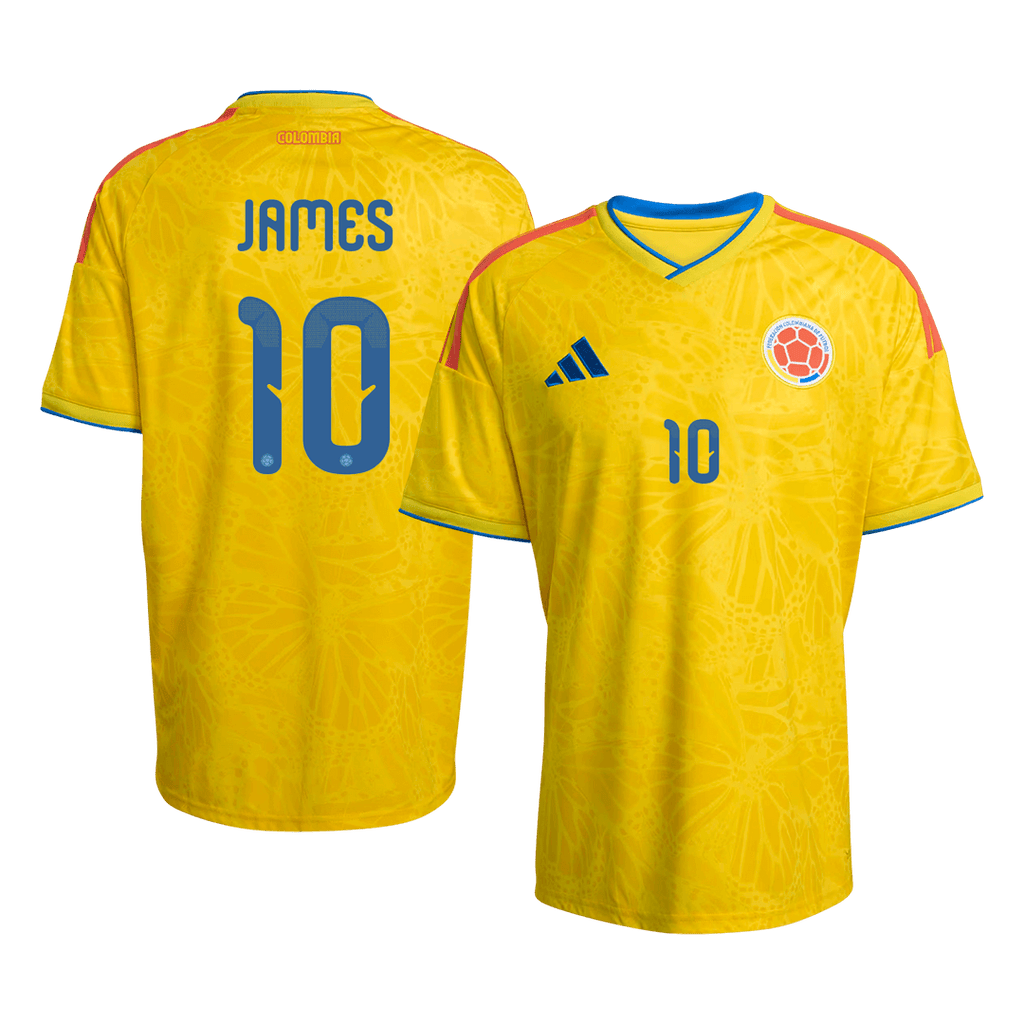 JAMES #10 Colombia Home Soccer Jersey World Cup 2026 Yellow - Football Shirt | SmartJerseys | Official Quality