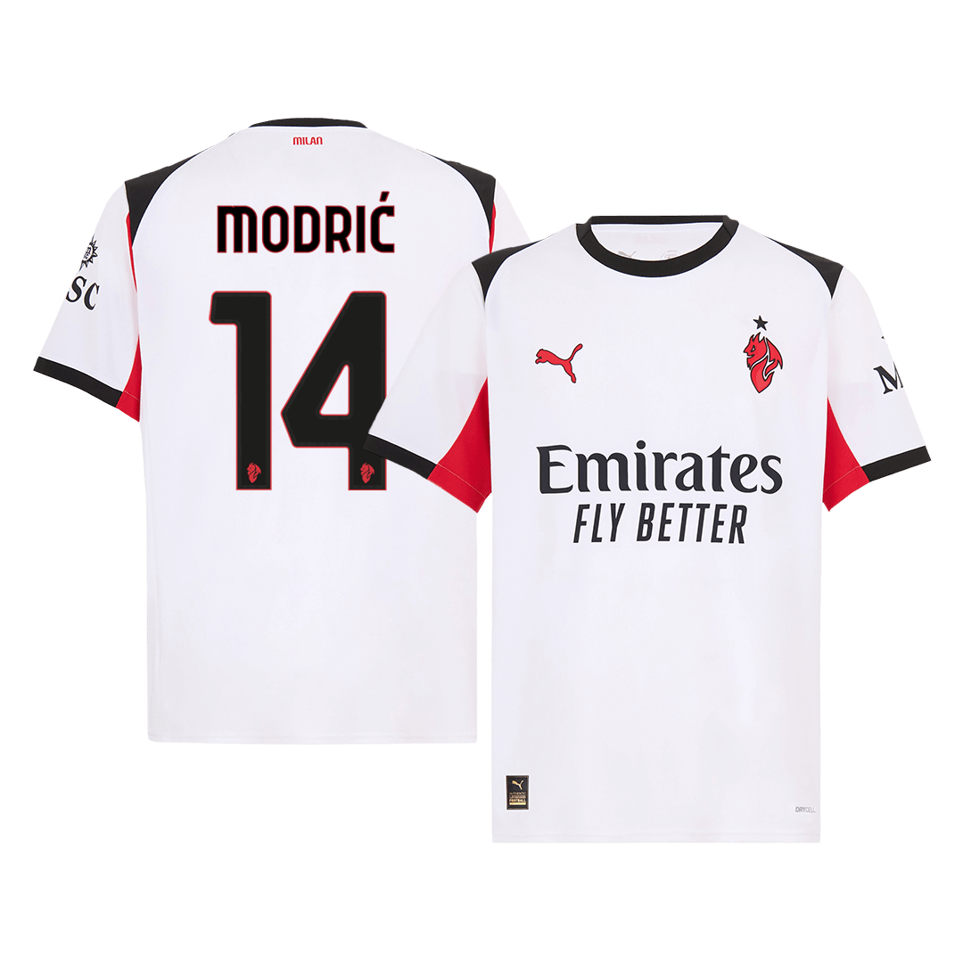 AC Milan MODRIĆ #14 Away Soccer Jersey 2025/26 - Football Shirt | SmartJerseys | Official Quality