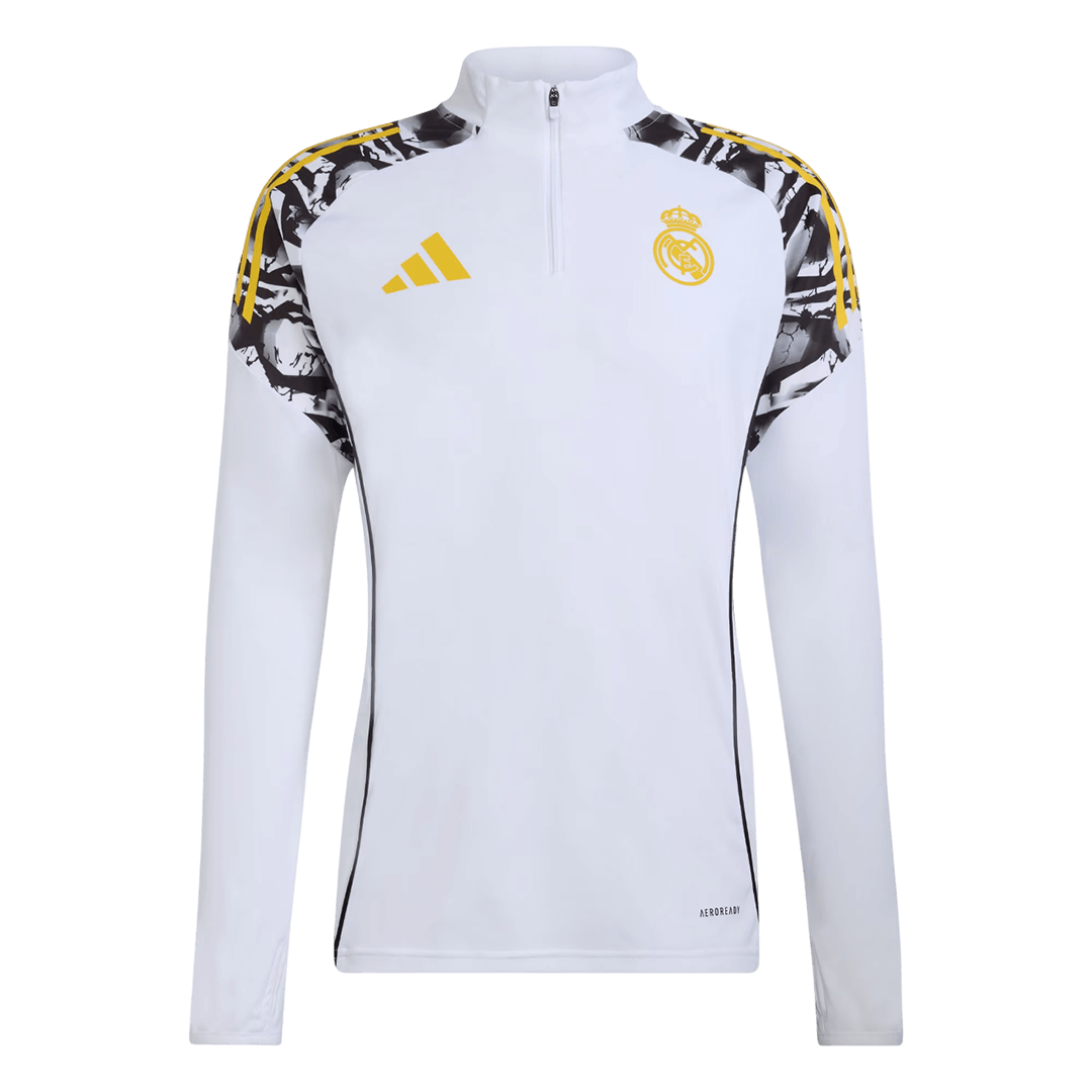 Kid's Real Madrid x MARVEL Zipper Sweatshirt Kit(Top+Pants) 25/26 White