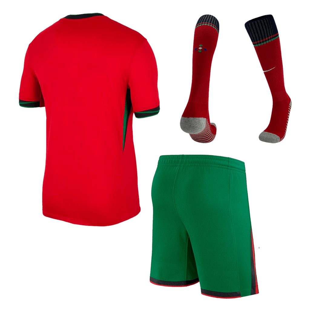 Maillot domicile du Portugal pour l'EURO 2024 (Maillot + Short + Chaussettes)