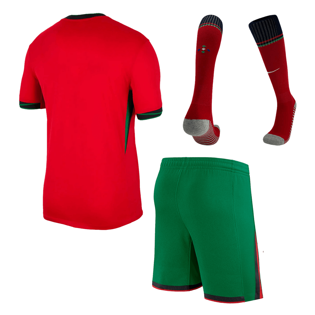 Maillot domicile du Portugal pour l'EURO 2024 (Maillot + Short + Chaussettes)