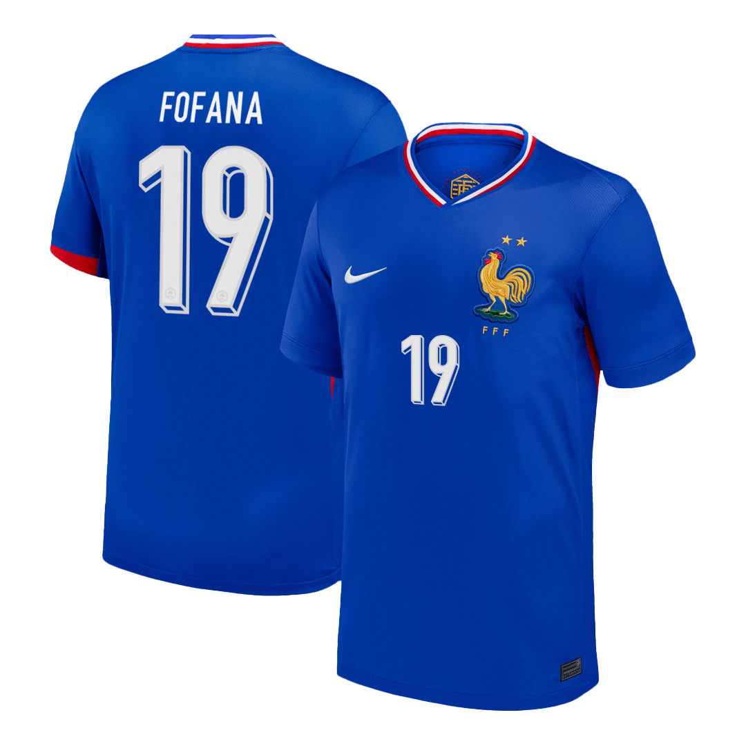 FOFANA #19 France Euro Home Soccer Jersey 2024 Blue - Football Shirt | SmartJerseys | Official Quality
