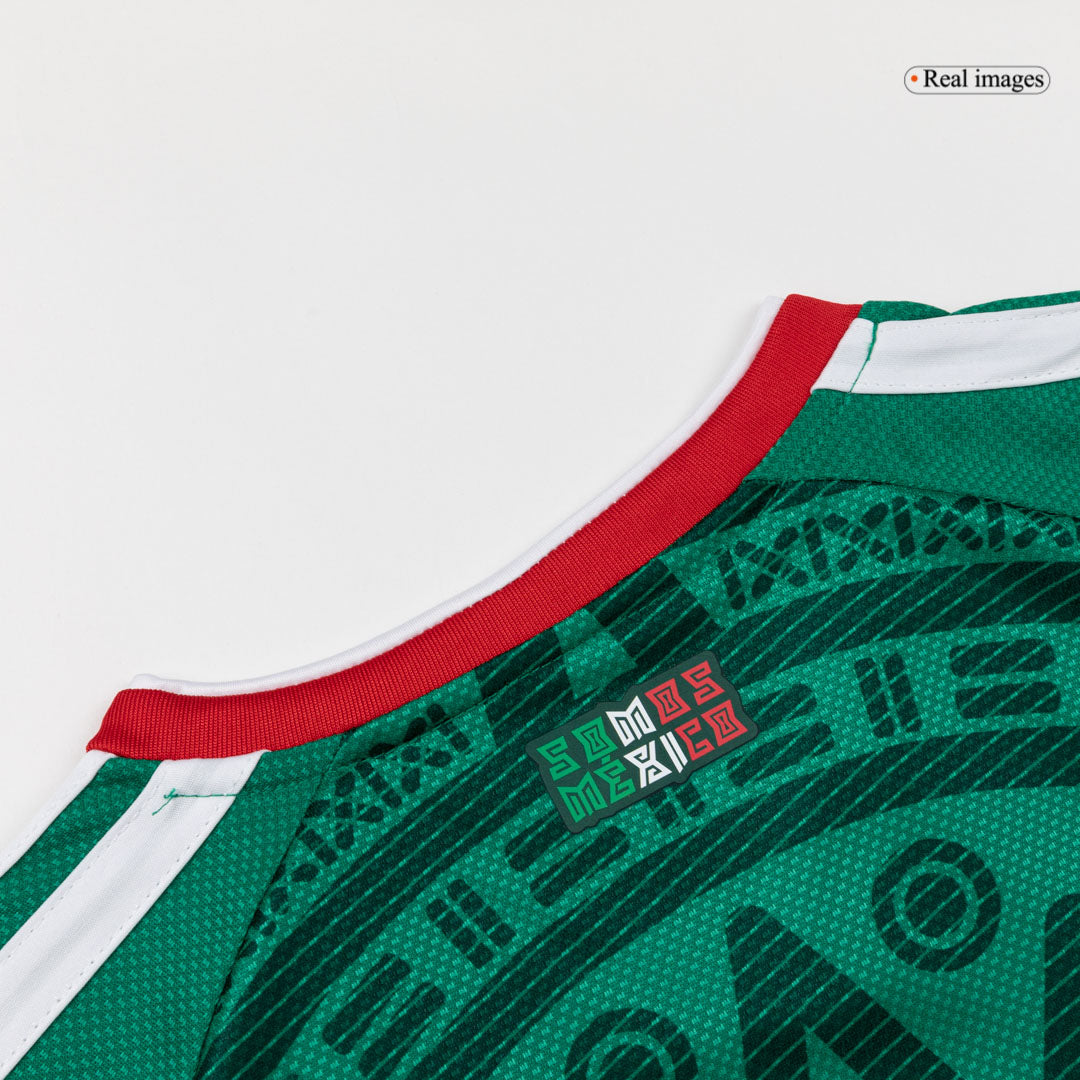 Camiseta de fútbol local de México para niños (camiseta y pantalones cortos) 25/26 verde