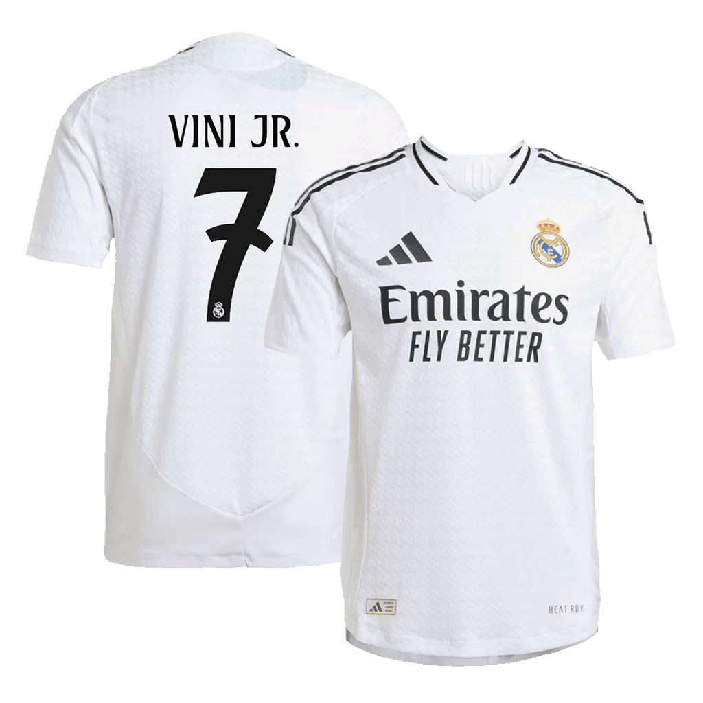 Real Madrid VINI JR. #7 Home Jersey Authentic - Football Shirt | SmartJerseys | Official Quality