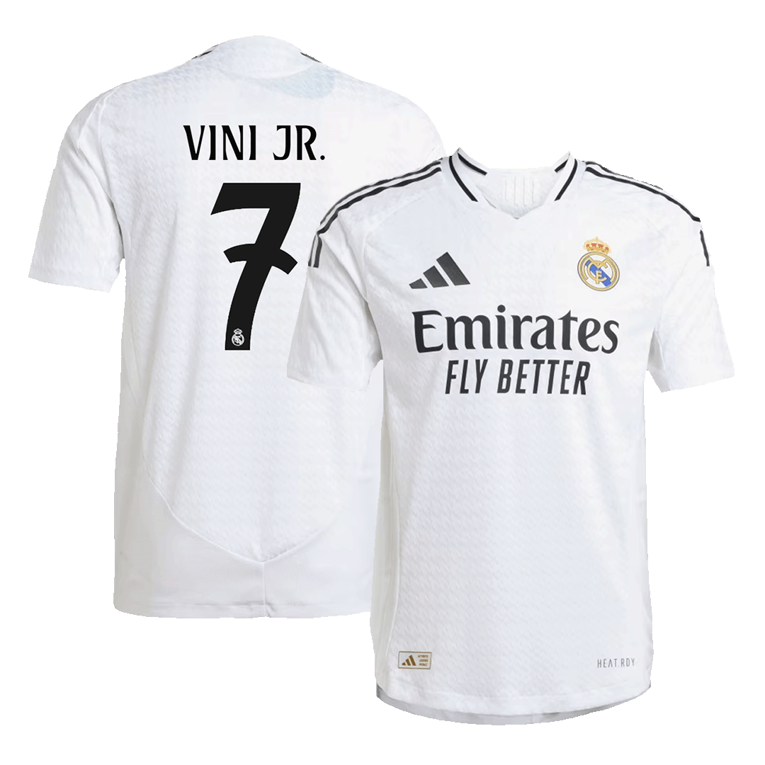 Real Madrid VINI JR. #7 Home Jersey Authentic - Football Shirt | SmartJerseys | Official Quality