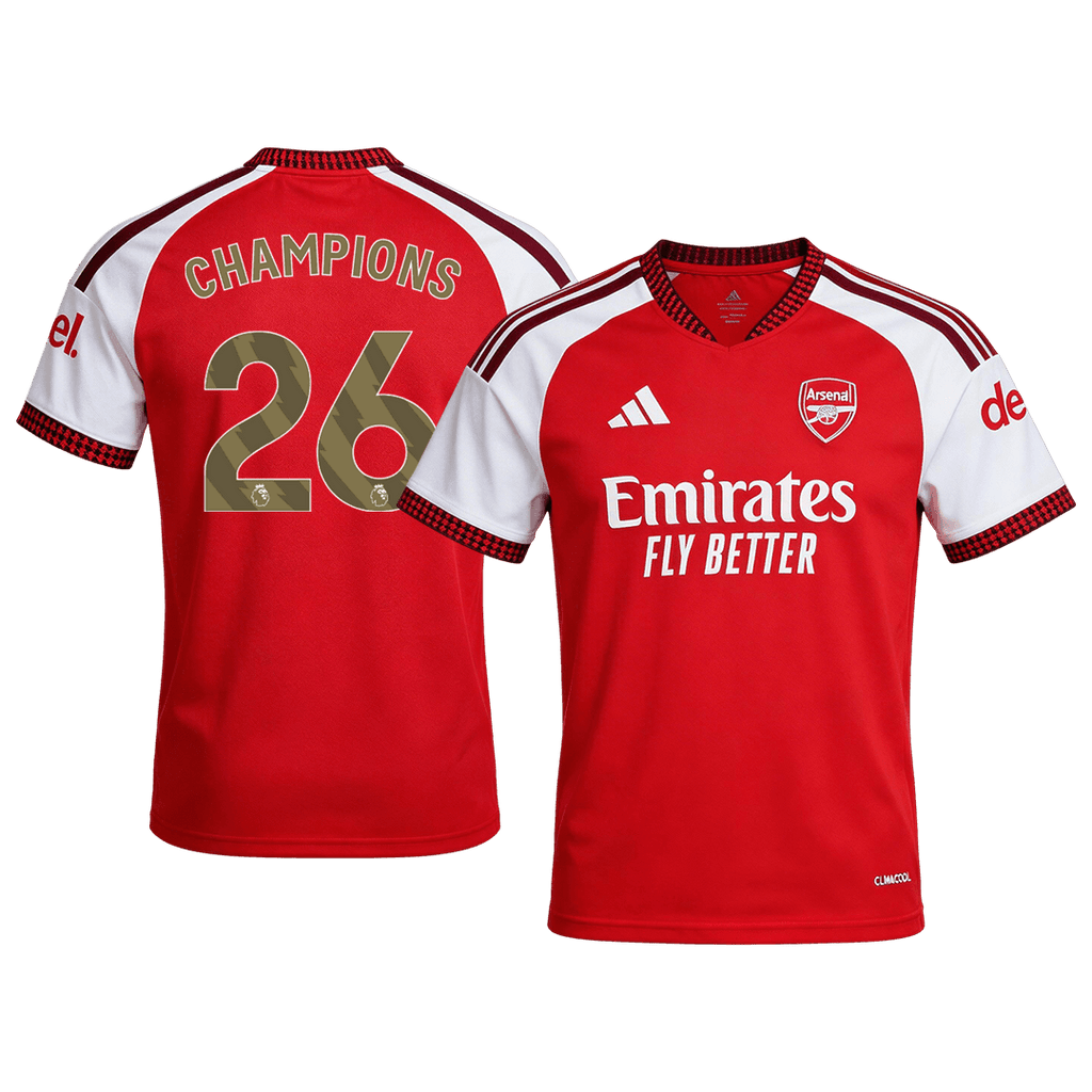 Arsenal CHAMPIONS #26 Home Soccer Jersey 2026/27